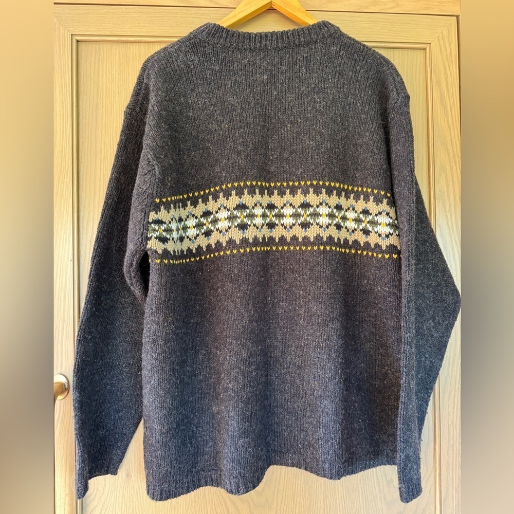 Vintage UnionBay Brown Wool blend Pullover Boxy Sweater / 90s / LG - Picture 7 of 10